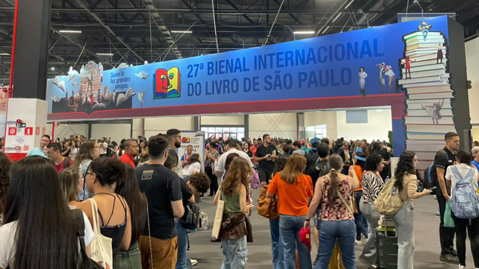 Entrada da 27ª Bienal Internacional do Livro de São Paulo, no dia 6 de Setembro de 2024. Foto: Mariana Oliveira